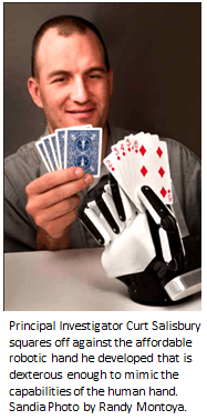 Robotic Hand Playing Cards with Curt Salisbury - Principal Investigator - October